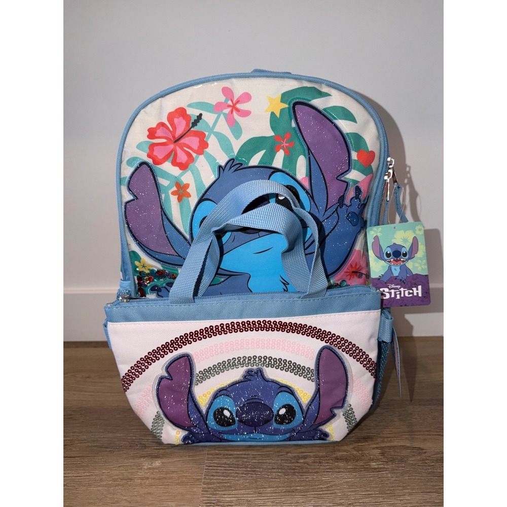 Disney lilo and stitch backpack with lunch bag